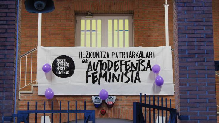 Udarregi ikastolan ekingo diete gaur Martxoaren 8ko ekimenei