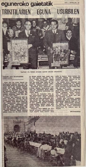 21. Soinurbil: Euskal Herriko Trikitilari Elkartearen 50. urteurren sorrera ekitaldia