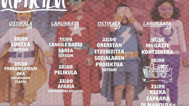 Prekarietateari lotutako ekintzen asteburua eta kontzertu gaua, gazte mugimenduaren eskutik