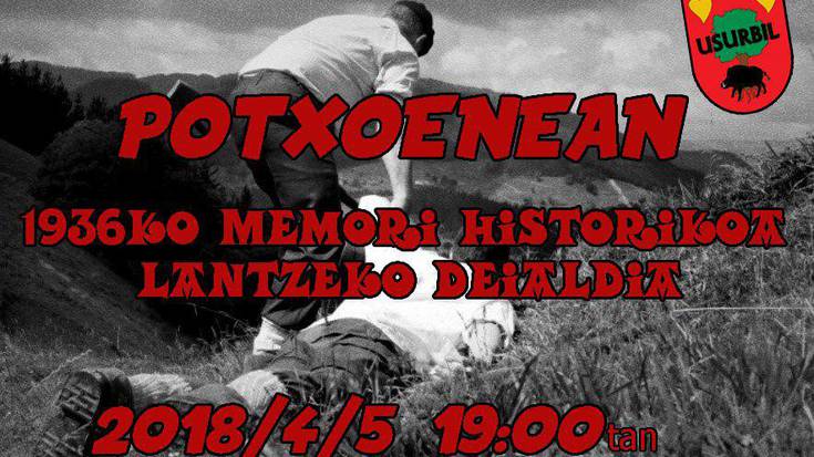 1936ko memoria historikoa lantzeko ekitaldia ostegunean