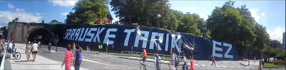 Errausketaren aurkako giza-katea, irailaren 13an Kontxan