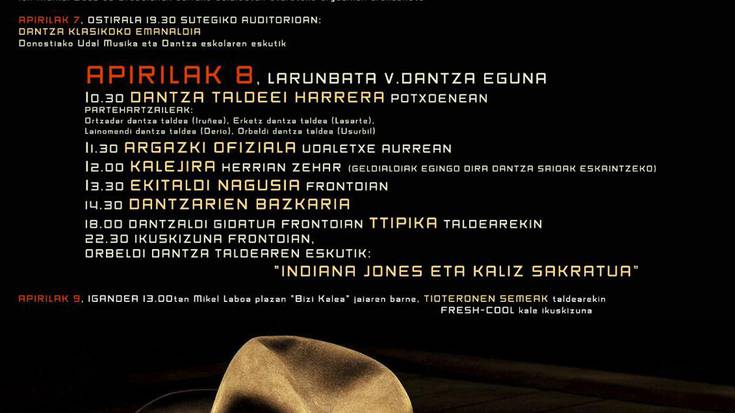 5. Dantza Egun eta asterako ekimenak prest