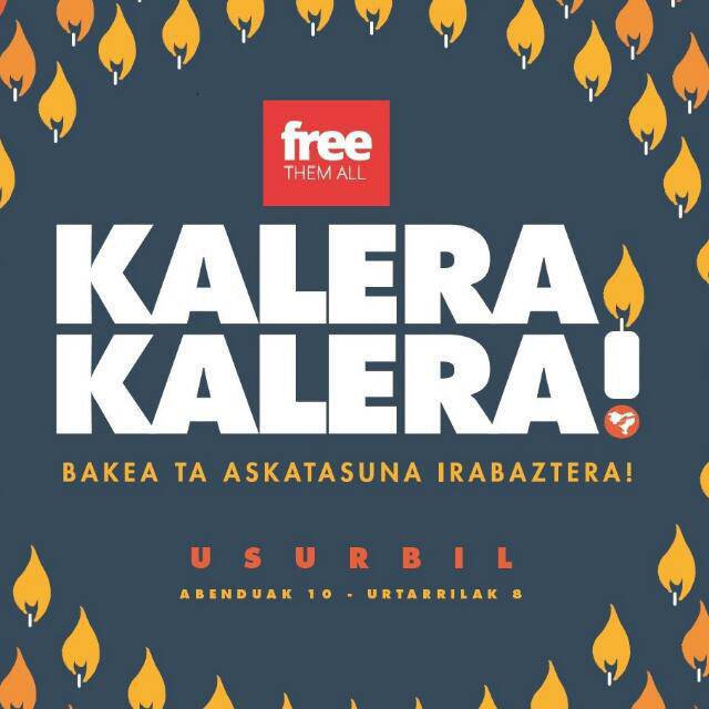 Euskal preso eta iheslarien kaleratzea eskatzeko, hilabeteko itxialdia Usurbilen
