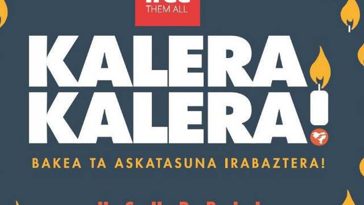 Euskal preso eta iheslarien kaleratzea eskatzeko, hilabeteko itxialdia Usurbilen