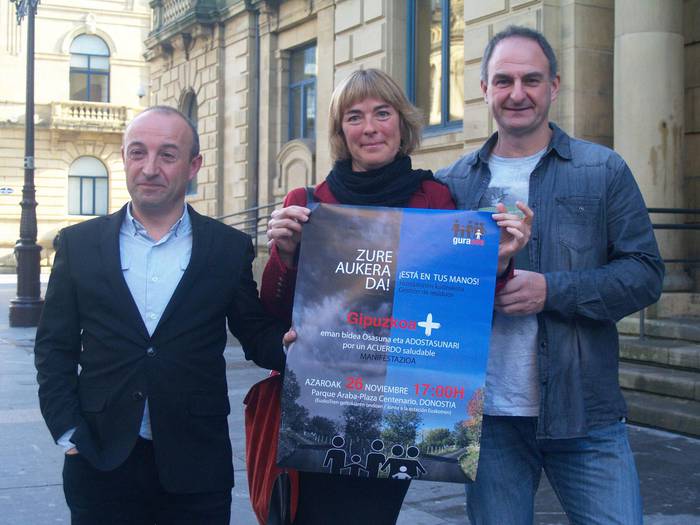 GuraSOSen Donostiako manifestaziora joateko deia larunbatean
