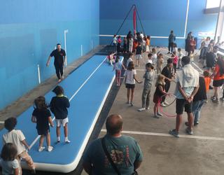 Zirkoa jolas, jaietako haurren azken goizean