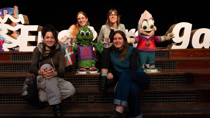 Saridun erronka Korrika egunotan, Errigoraren Orburutxo eta Zainzuriñe lagunen eskutik