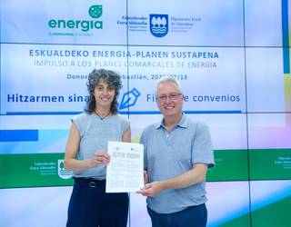 Energia-planak sustatzeko lankidetza hitzarmena Beterri Buruntzaren eta Foru Aldundiaren artean