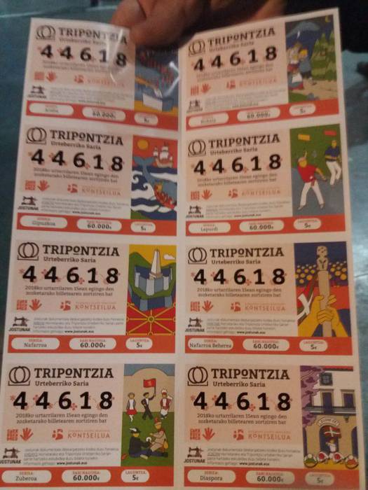 Urtarrilaren 15ean zozketatuko dute Tripontzia, Urteberriko Saria
